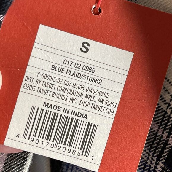 MOSSIMO plaid shirt Size Small NWT  Button down - Picture 6 of 14